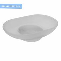 Мыльница   (стекло) матовое  ZERIX LR751    (80 шт/ящ)